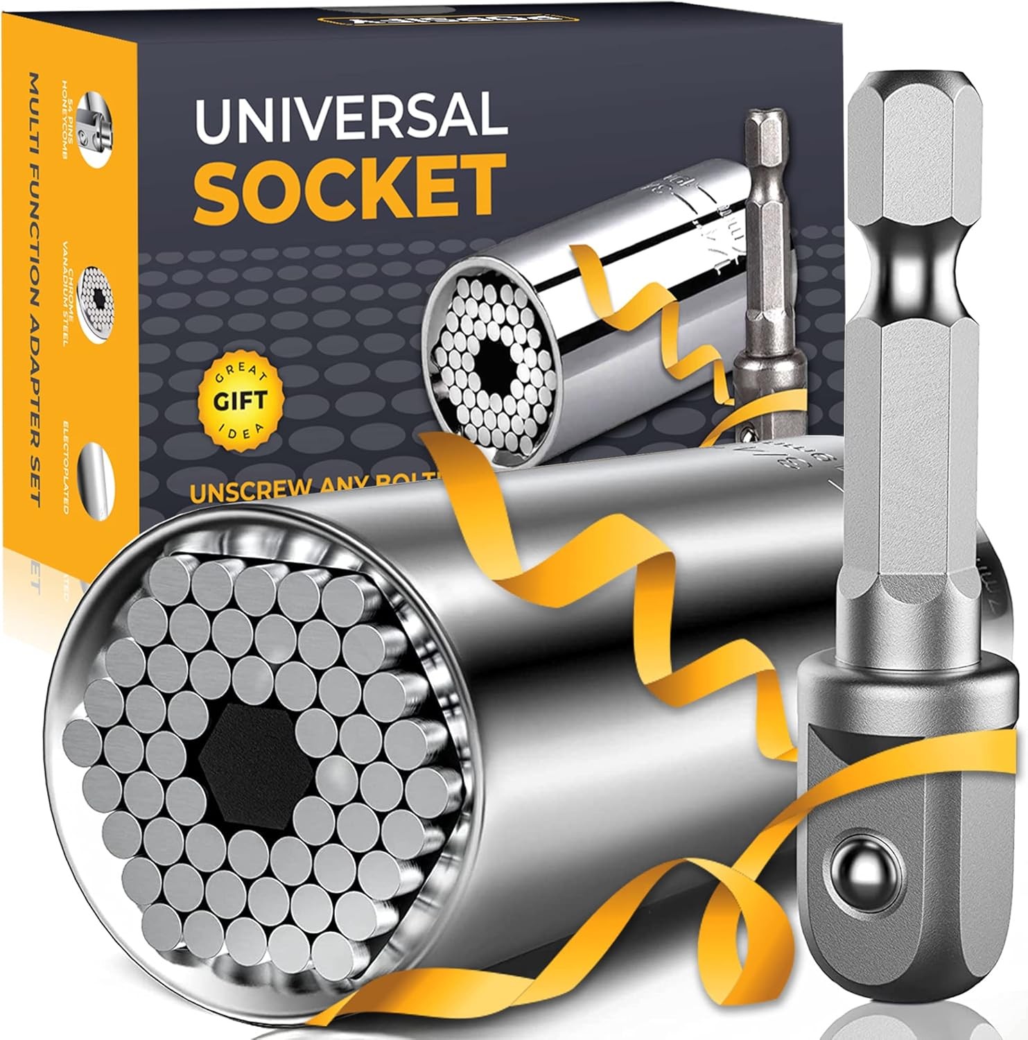 Stuffers for Adults Men, Gifts for Universal Socket Tools White Elephant Gifts D