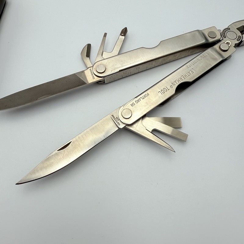 Leatherman Tool Original PST Multi-Tool Stainless Steel with Leather Sheath
