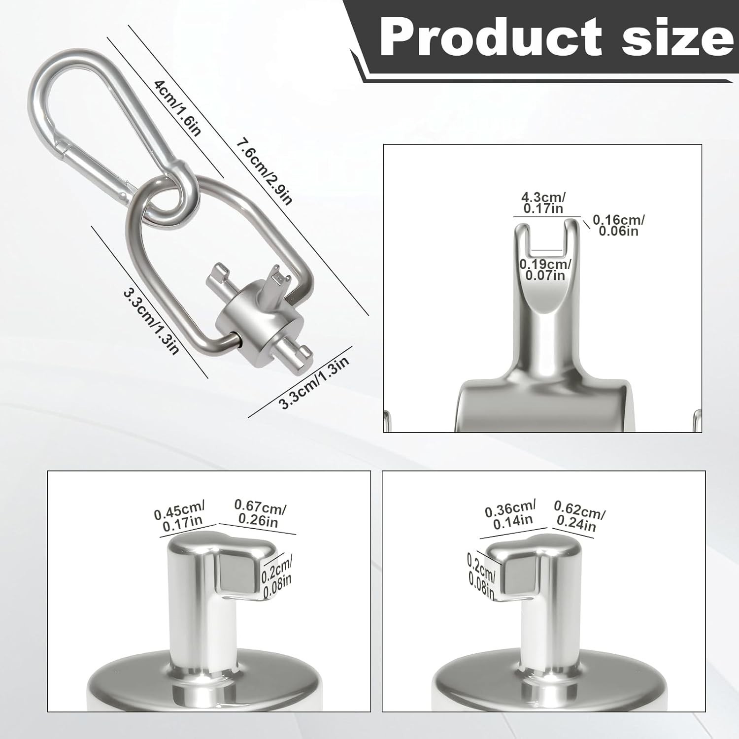 HVAC Tools, Locking Cap Key for Refrigerant Safety Caps, Universal Triple Use Mu