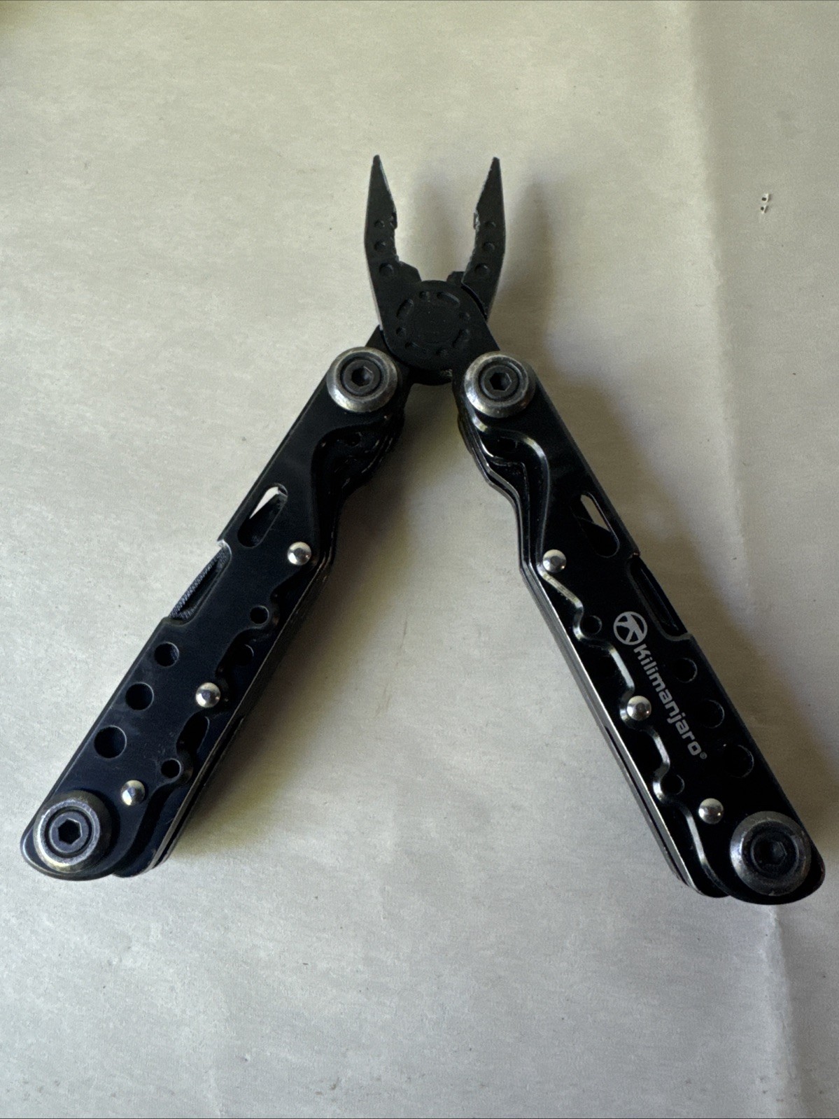 Kilimanjaro Ballast Folding Multi Tool Pliers Wire Cutter W/ Nylon Sheath Black