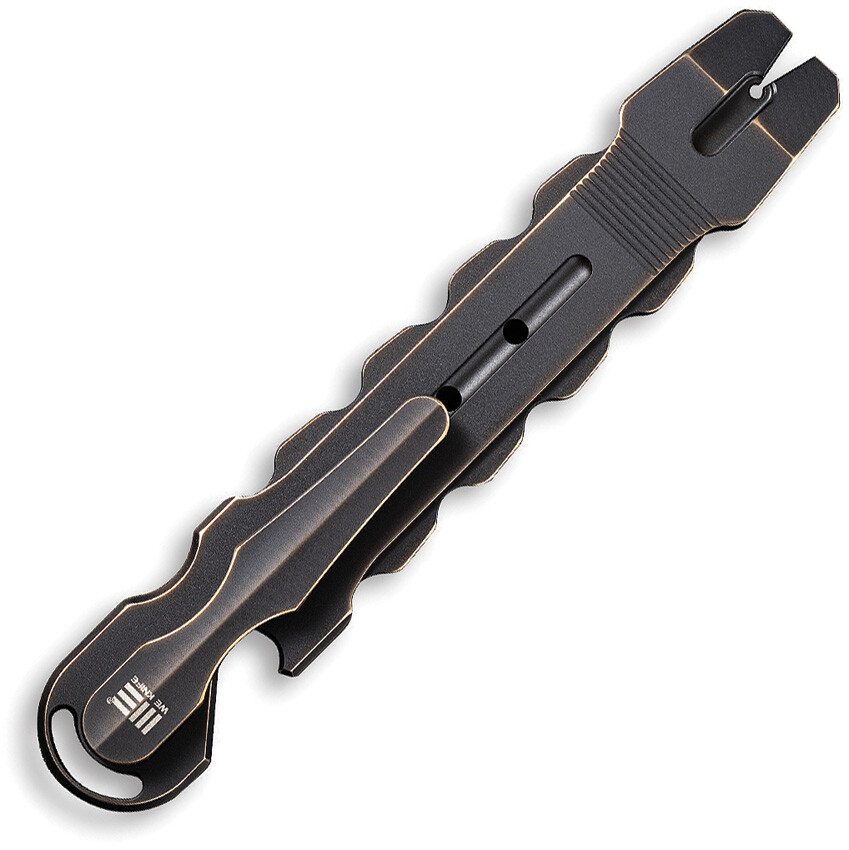 We Knife Co Ltd Gesila 6AL4V Titanium Bronze/Black Prybar Tool A08A