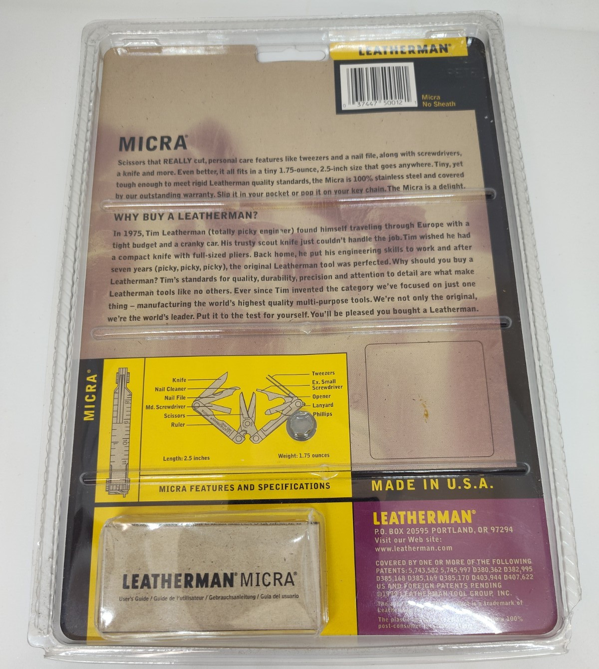 Leatherman Original Micra Made in USA Multitools w/ User Guide New & Sealed