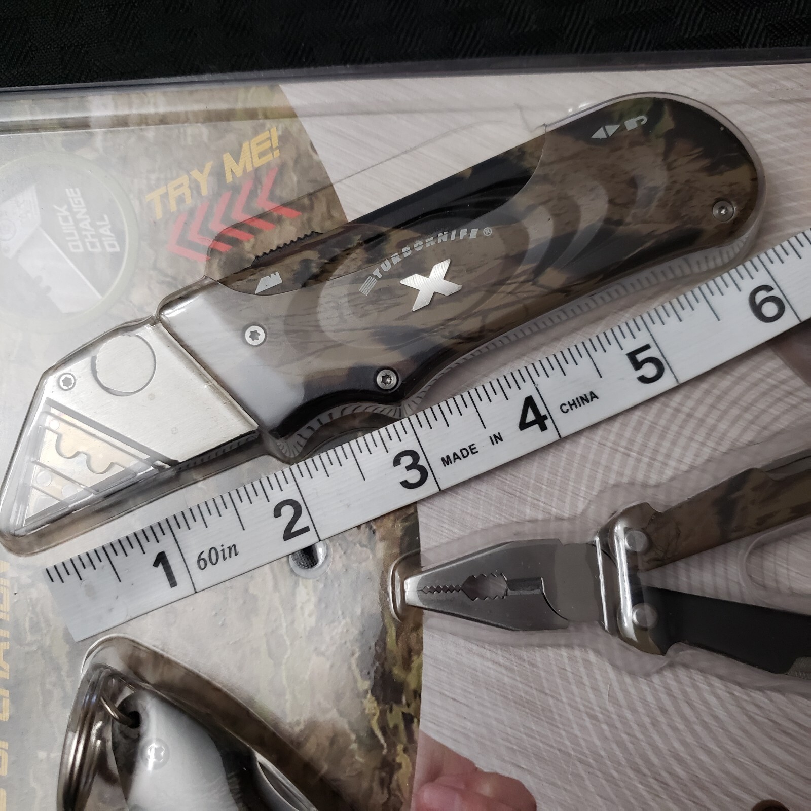 3 Piece Multi-Tool Set Stainless Steel Olympia Tools Camouflage
