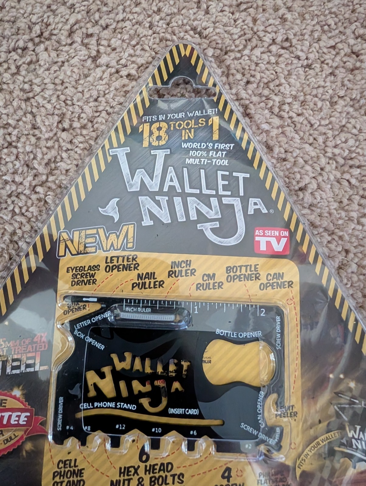 Wallet Ninja 18 Tools in 1 Flat Multi Tool – As Seen On TV Gift Dad’s Day Joke