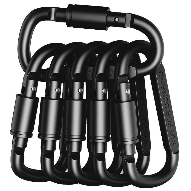 4-6PCS Carabiner Set for Key Camping Survival EDC Outdoor Keychain Clip Alloy Al