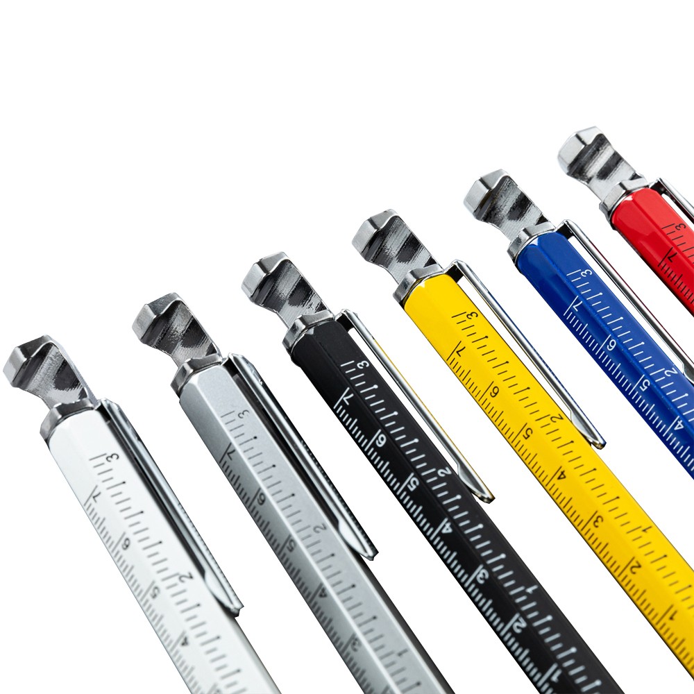 Multi-Function Pen w/ Screwdriver, Ruler, Phone Holder, Stylus ， Bottle Opener