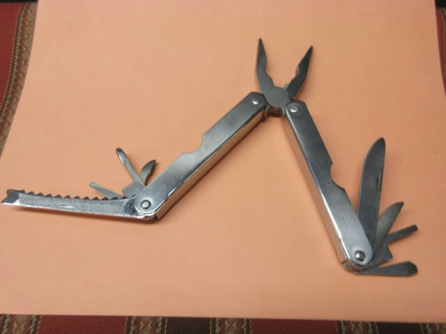 Fine Line Stainless Steel Multi-Tool Folding Pocket Knife with sheath
