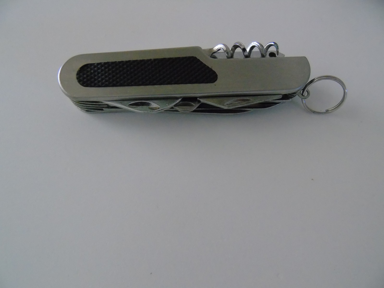 Folding Pocket Knife Portable 10 Function Camping Outdoor Key Ring Nonslip Grip