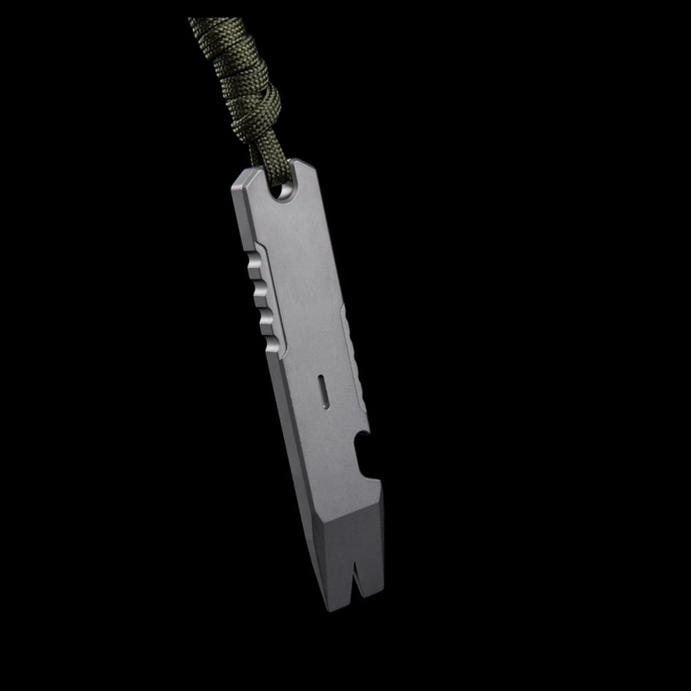 1 PCS Pry Bar Multi Tool Bottle Opener, Outdoor Tool Titanium Alloy D2M1