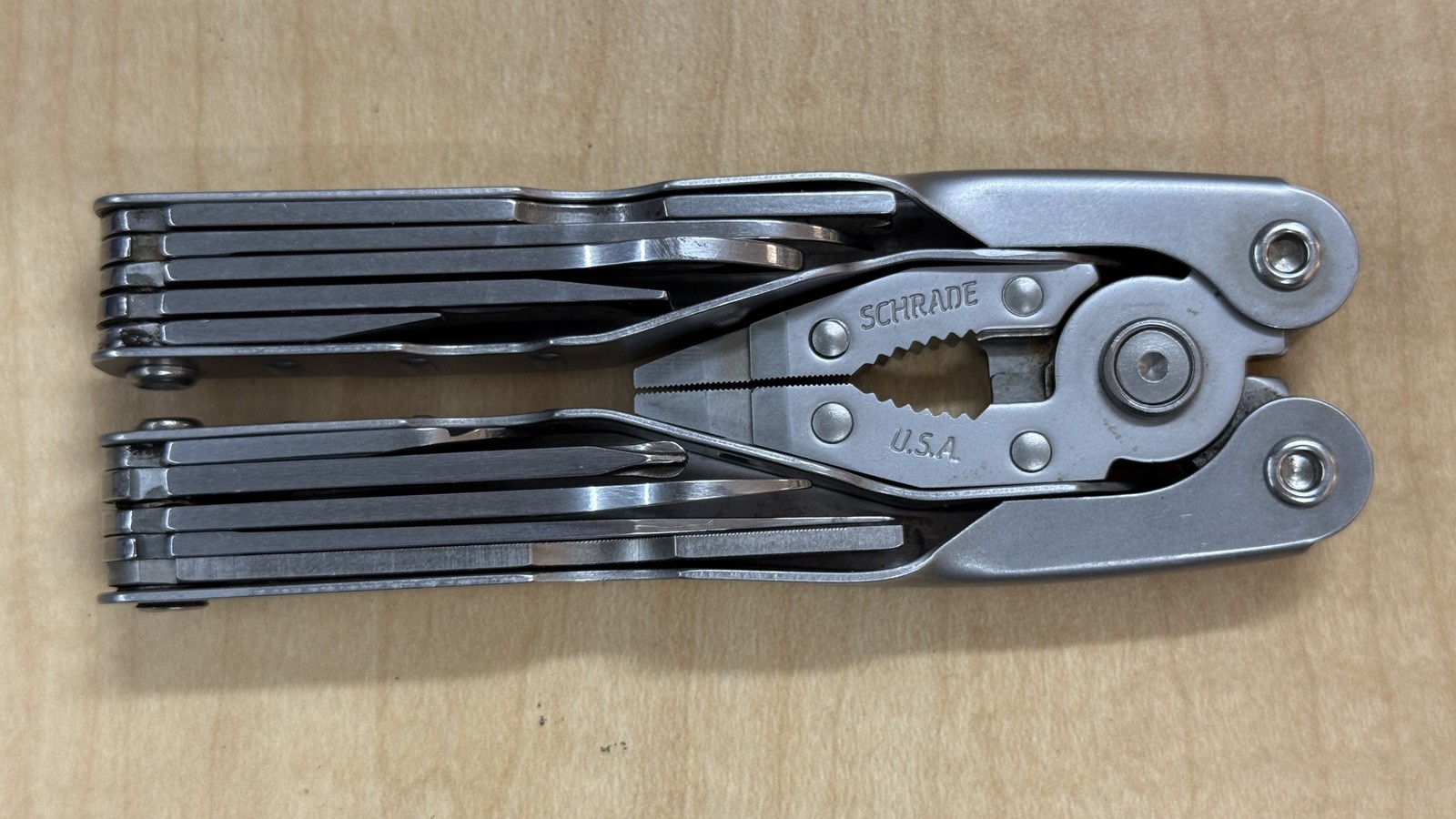 Schrade Tough-Tool Multi-Tool Pliers Knife with Leather Sheath! Made In USA!!!
