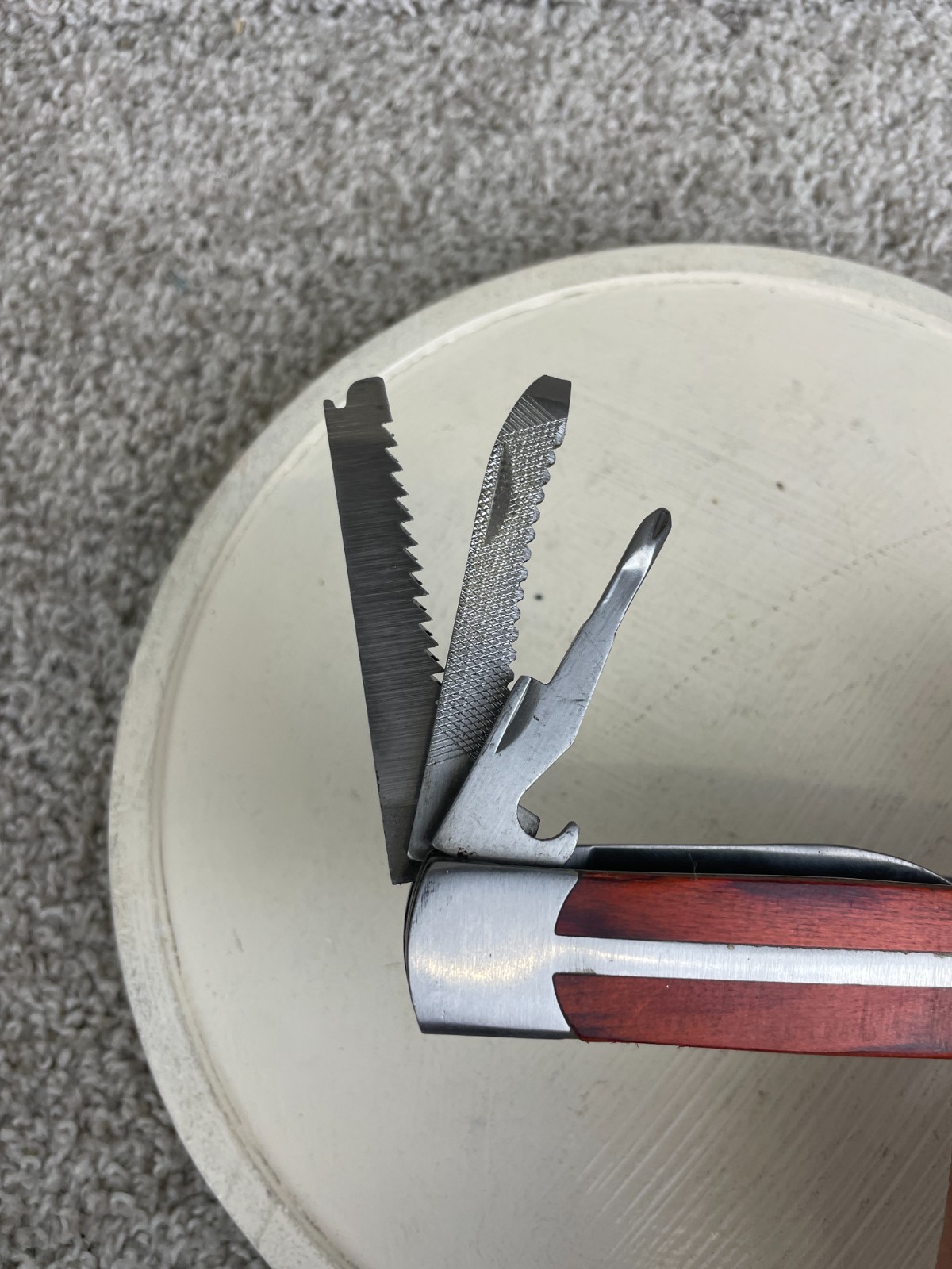 Sheffield 12301 Camper 12-in1 Multi-Tool Handheld Axe Head Spike Hammer