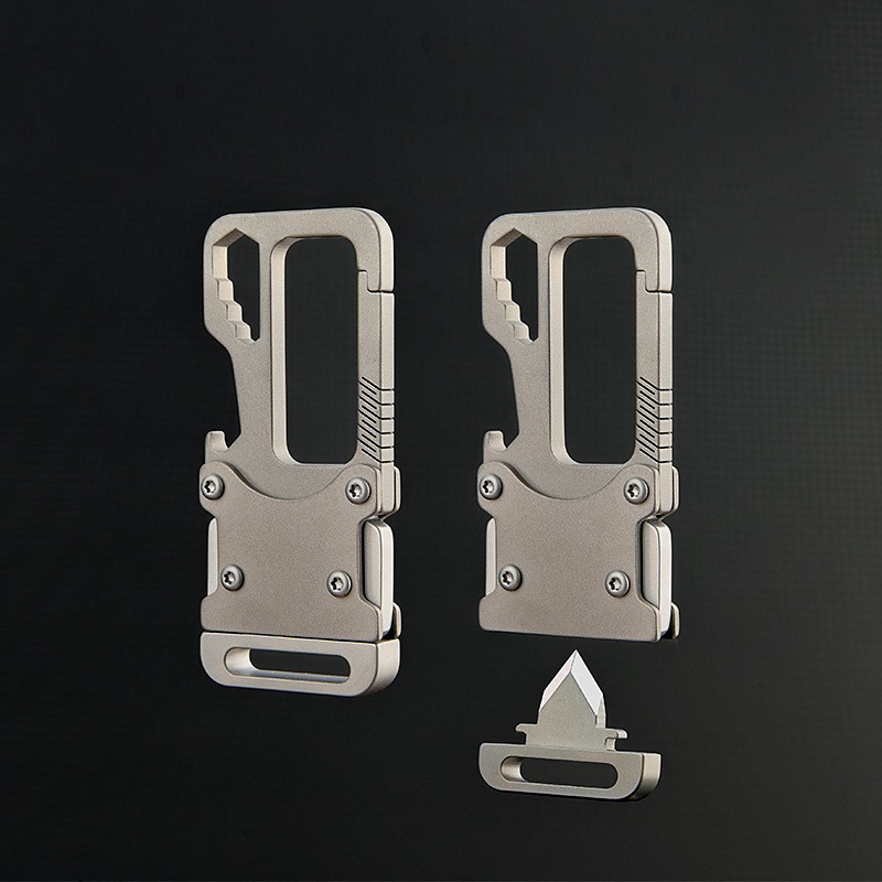 Titanium alloy EDC Tool with Hex Wrenches M3/4/5 Keychain Survival Multi-tool