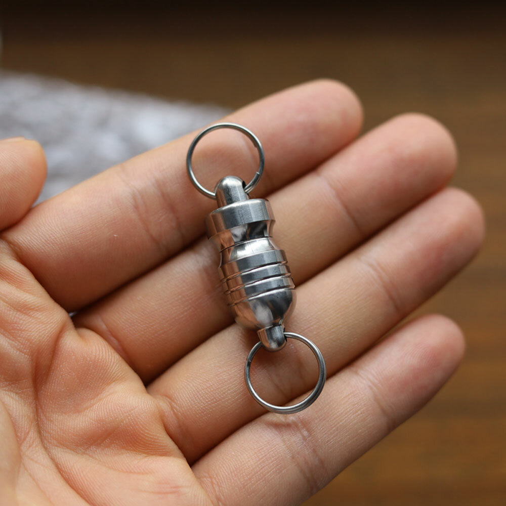 EDC Titanium Quick Buckle Quick Detach Carabiner Keychain Tools Pendant Magnet