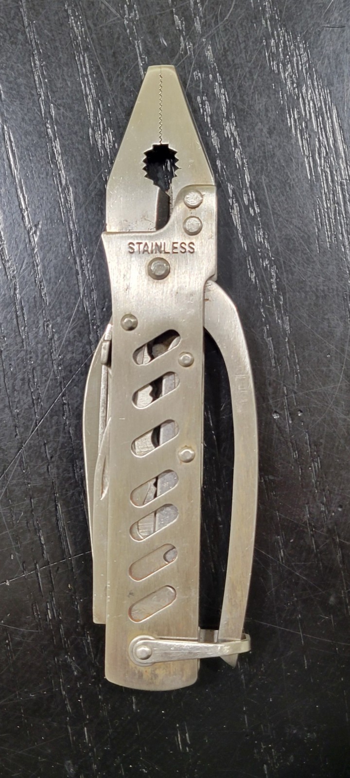 Multi-Tool, 6-Function Survival Tool Stainless Steel