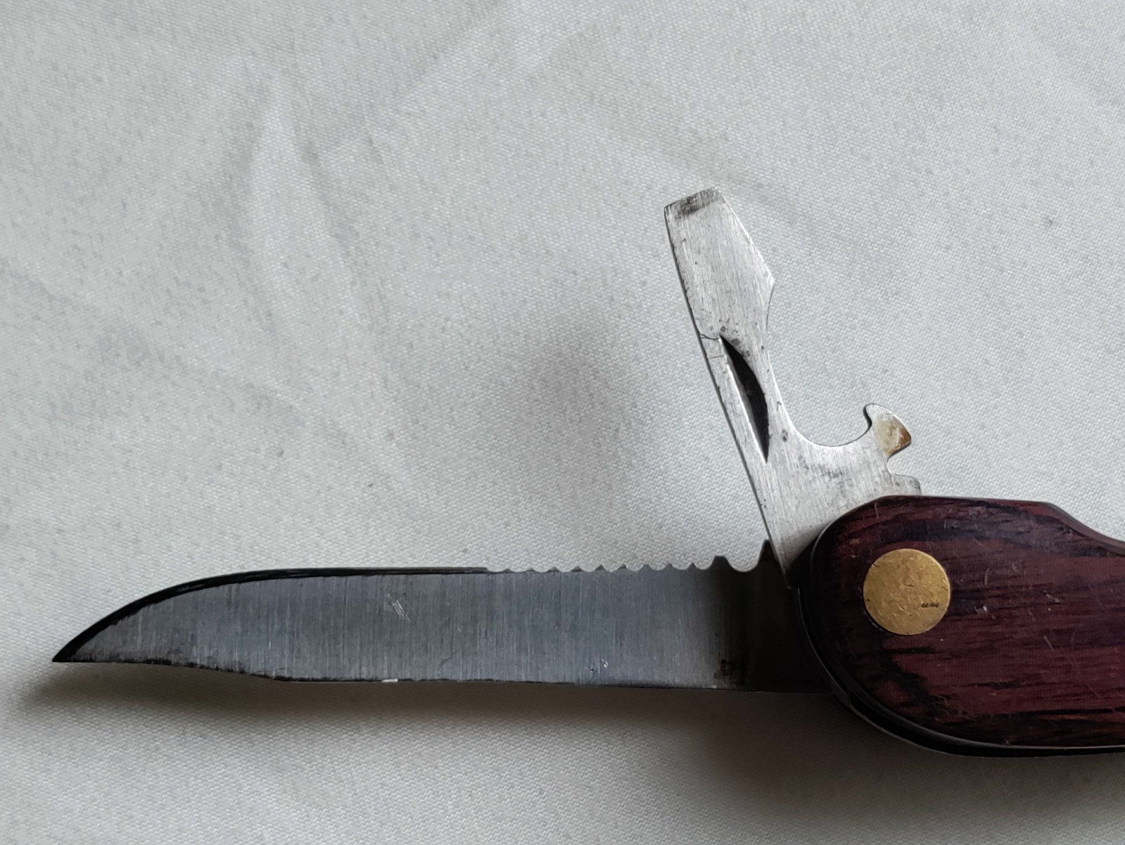 HUSKY 25 Years 25th Anniversary Limited Edition Multi-Tool Brass Wood Vtg USA