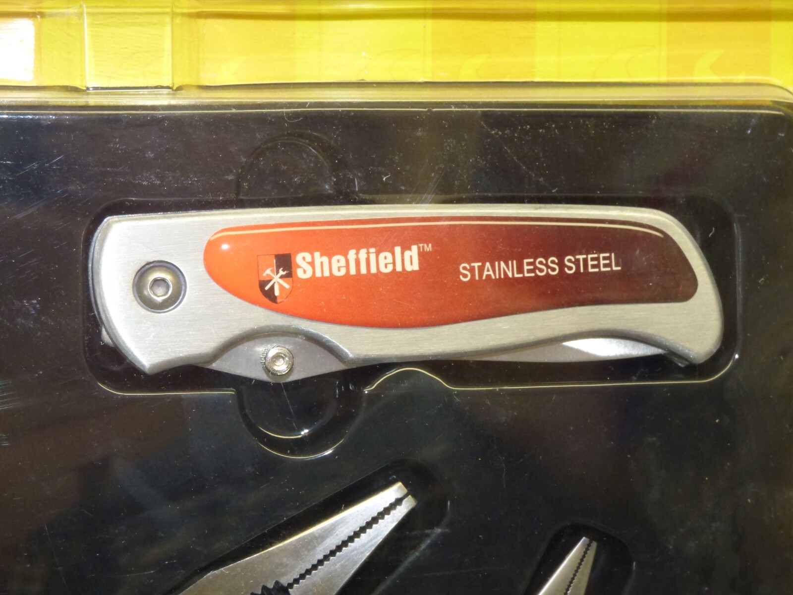 NIP Sheffield Brand NOS 6 Pc Tool Kit 3 Pocket Knife 2 Multi Tool & Flashlight