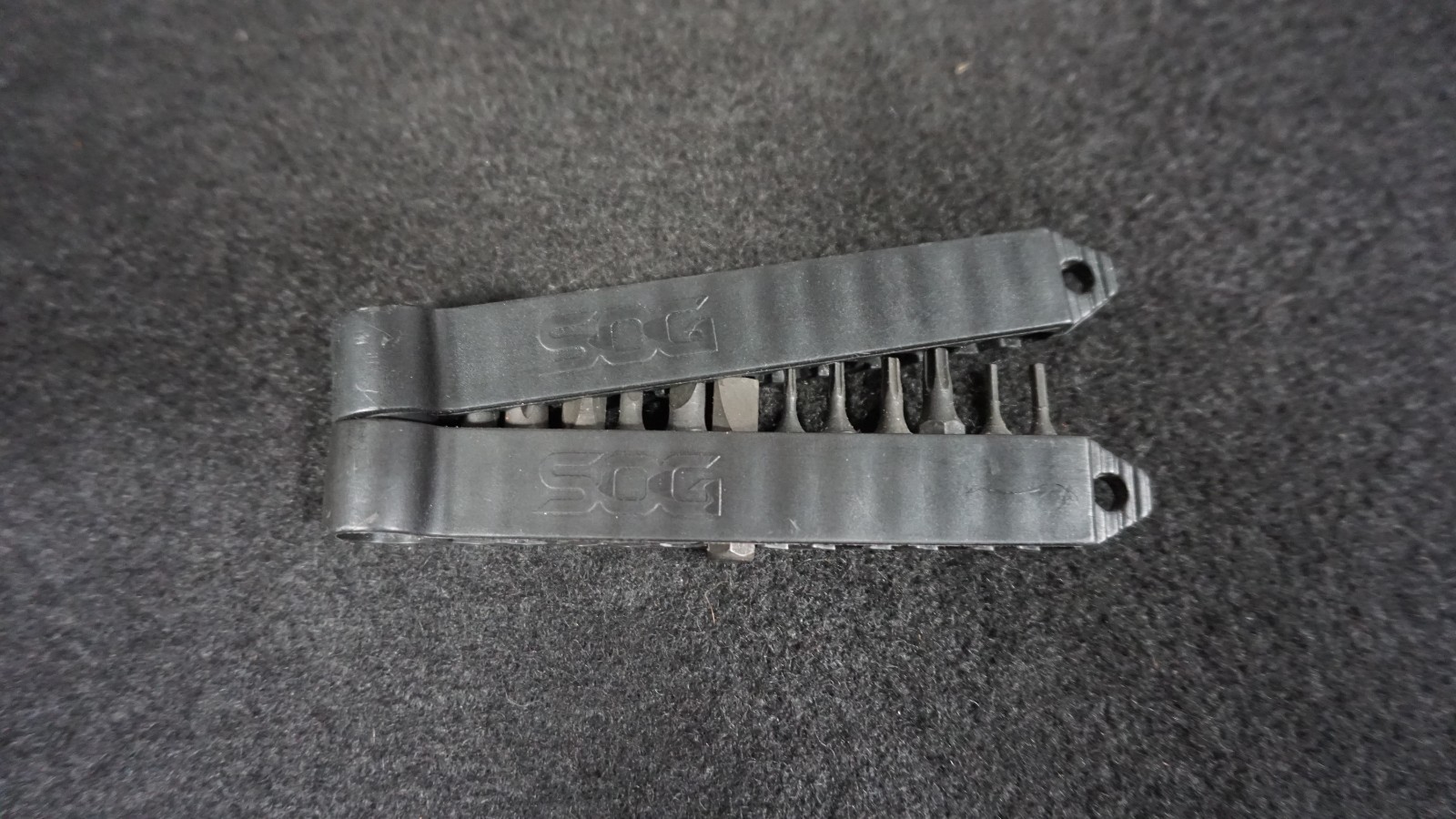 SOG PowerLock Black Oxide Multi-Tool w/ Sheath & Hex Bit Kit