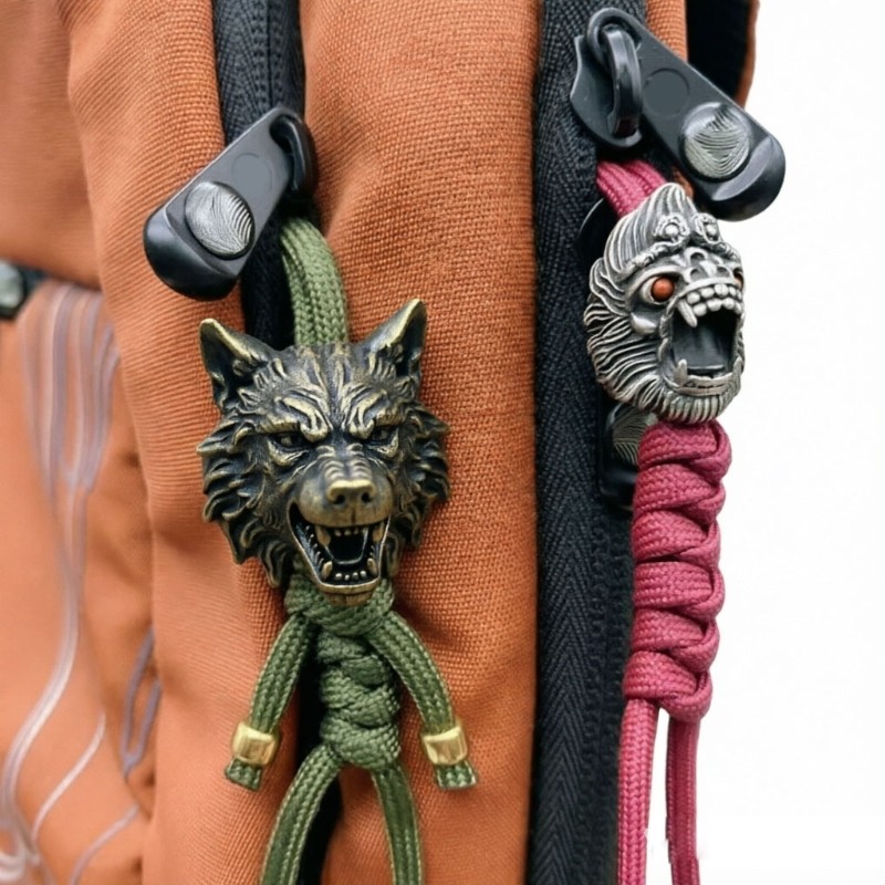Wolf Cutter Lanyard Beads Pendants Cutter Lanyard Keychains Wolf Lanyard Beads