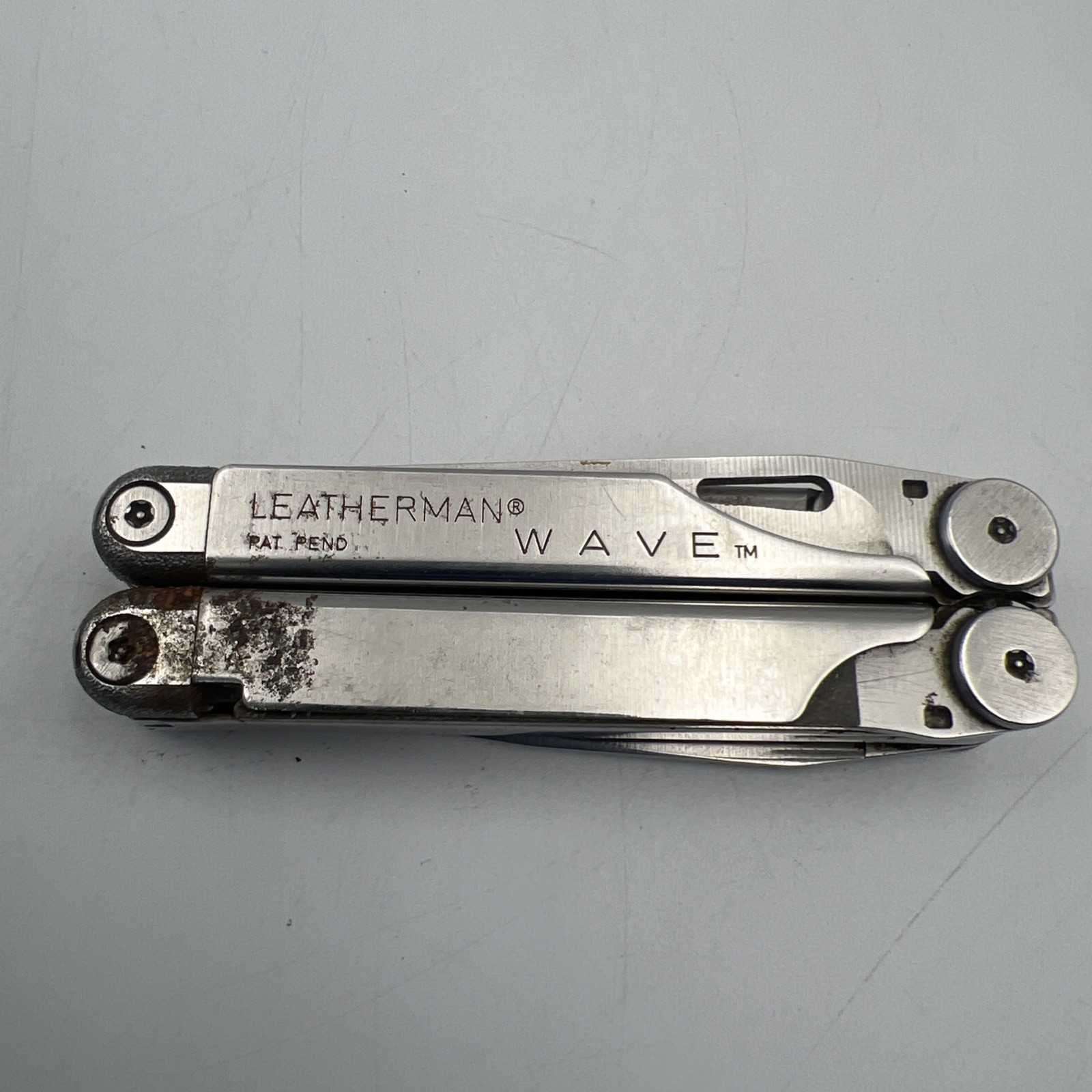 Vintage LEATHERMAN WAVE Pat.Pending Original Multi Tool with leather sheath