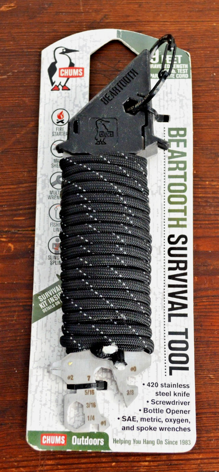 Chum Outdoors Bearfoot Survival Tool NIP