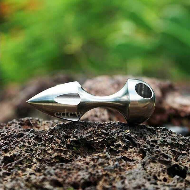 TC4 Titanium Alloy Waterproof Box keychain Necklace Pendant Outdoor EDC Tool