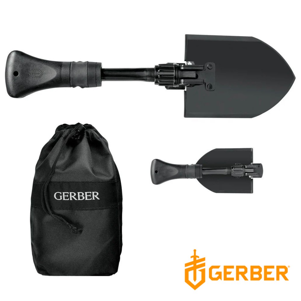 Gerber Gorge Lightweight Folding Shovel With Bag Outdoor