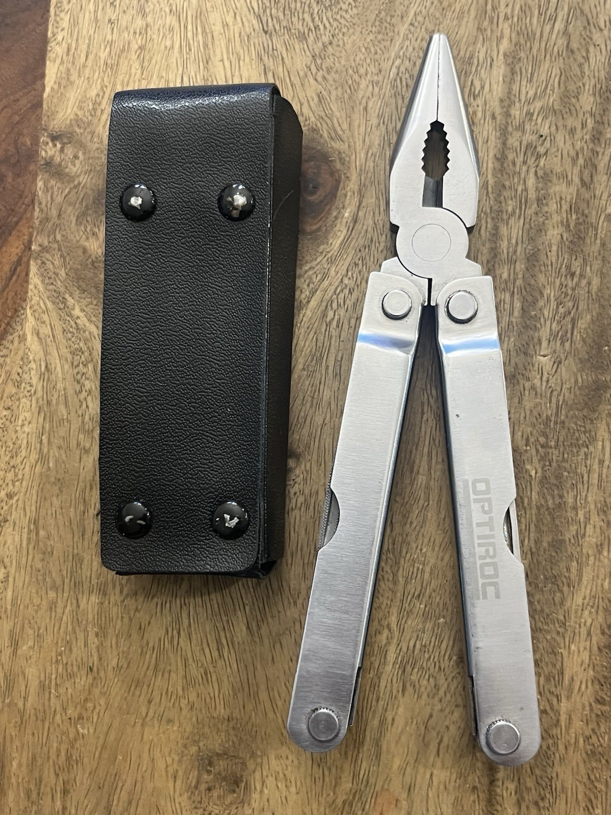 Generic Multitool Stainless Steel Knife Fish Scaler Pliers, wSheath