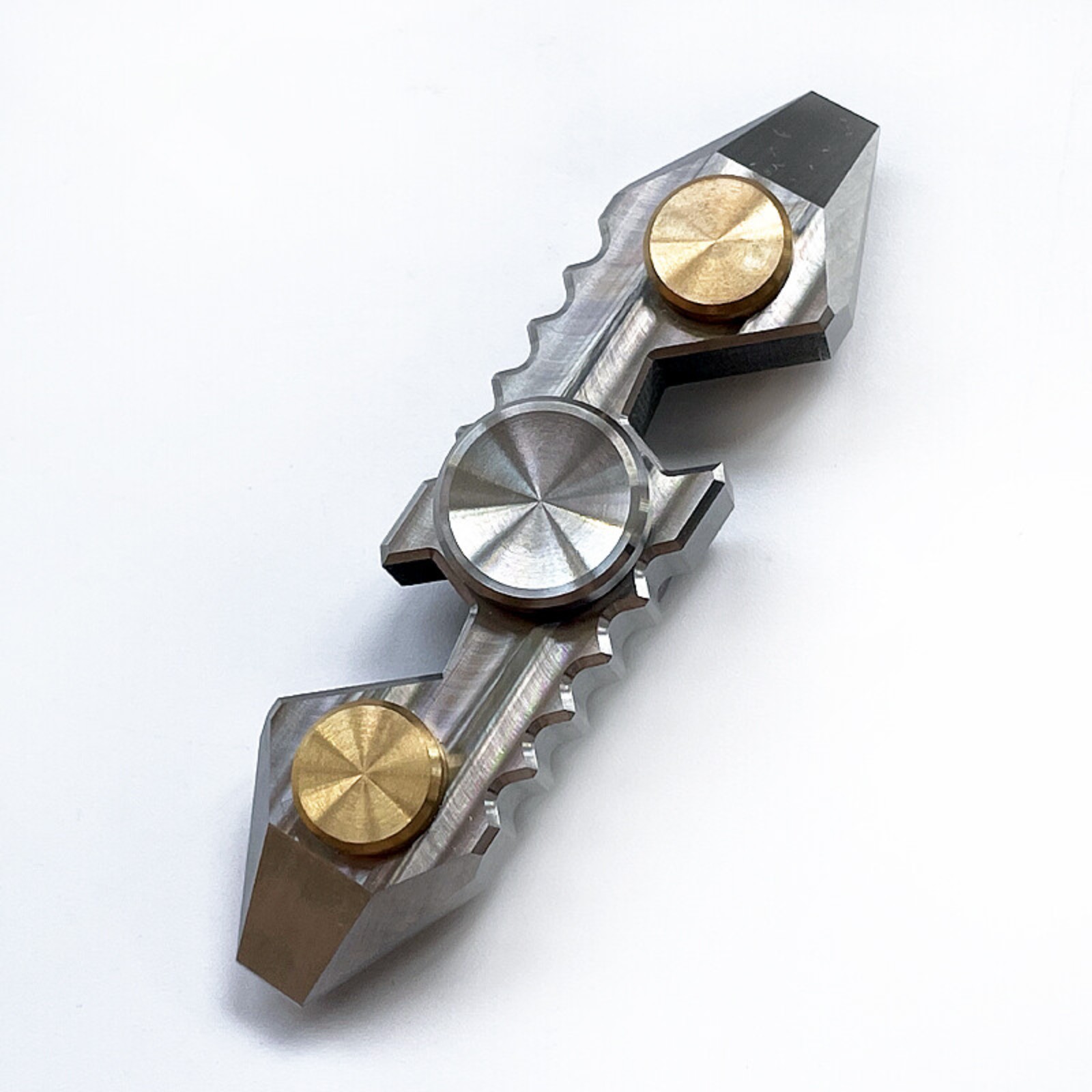 Titanium Gyroscope Fingertips Spinning Top Gearwheel Toy Pry Bar Tool