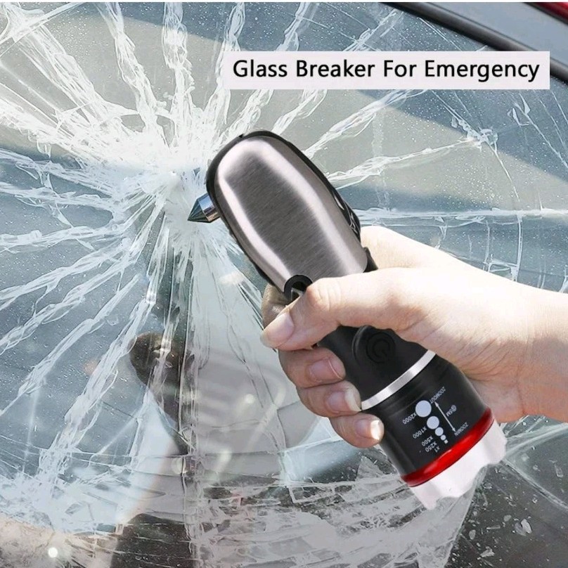 Adventure is Out There Automobile Car Emergency LED Flashlight Multi-Tool, Black
