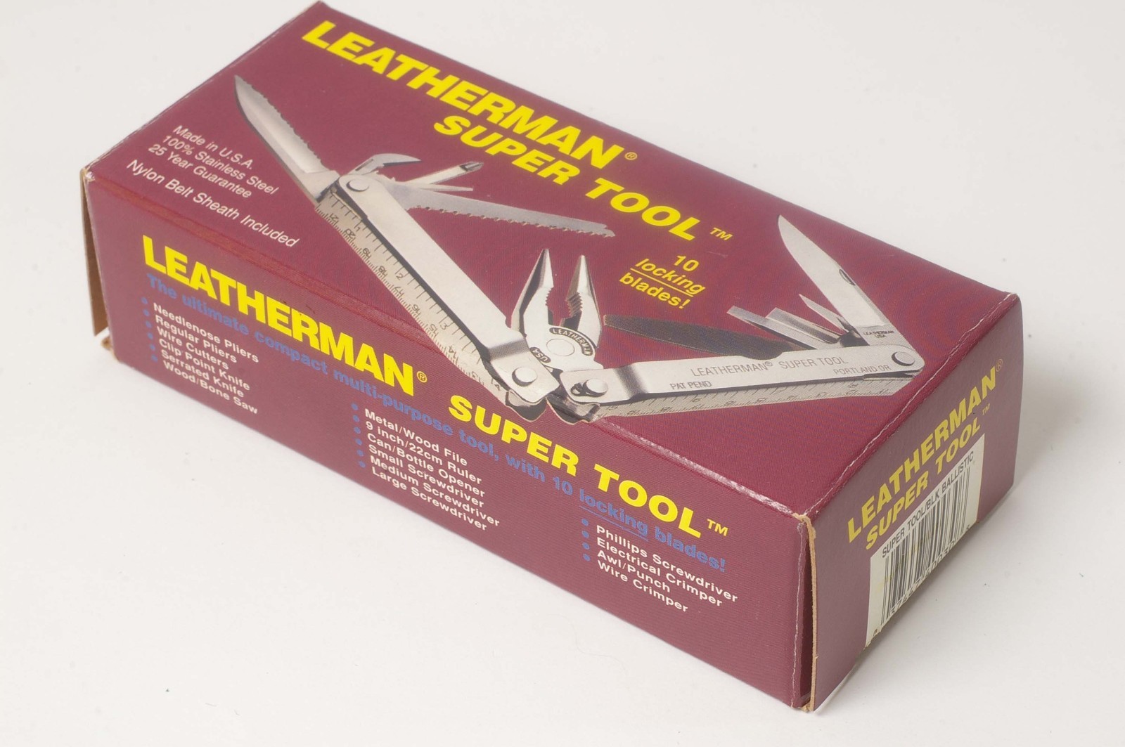 C14195~1995 LEATHERMAN SUPER TOOL & Case, Box & Instructions