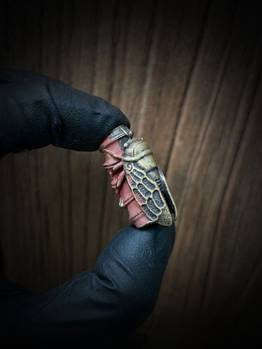 Pure Brass Cicada Umbrella Rope Bead Pendant Decoration, Multi-Tool –