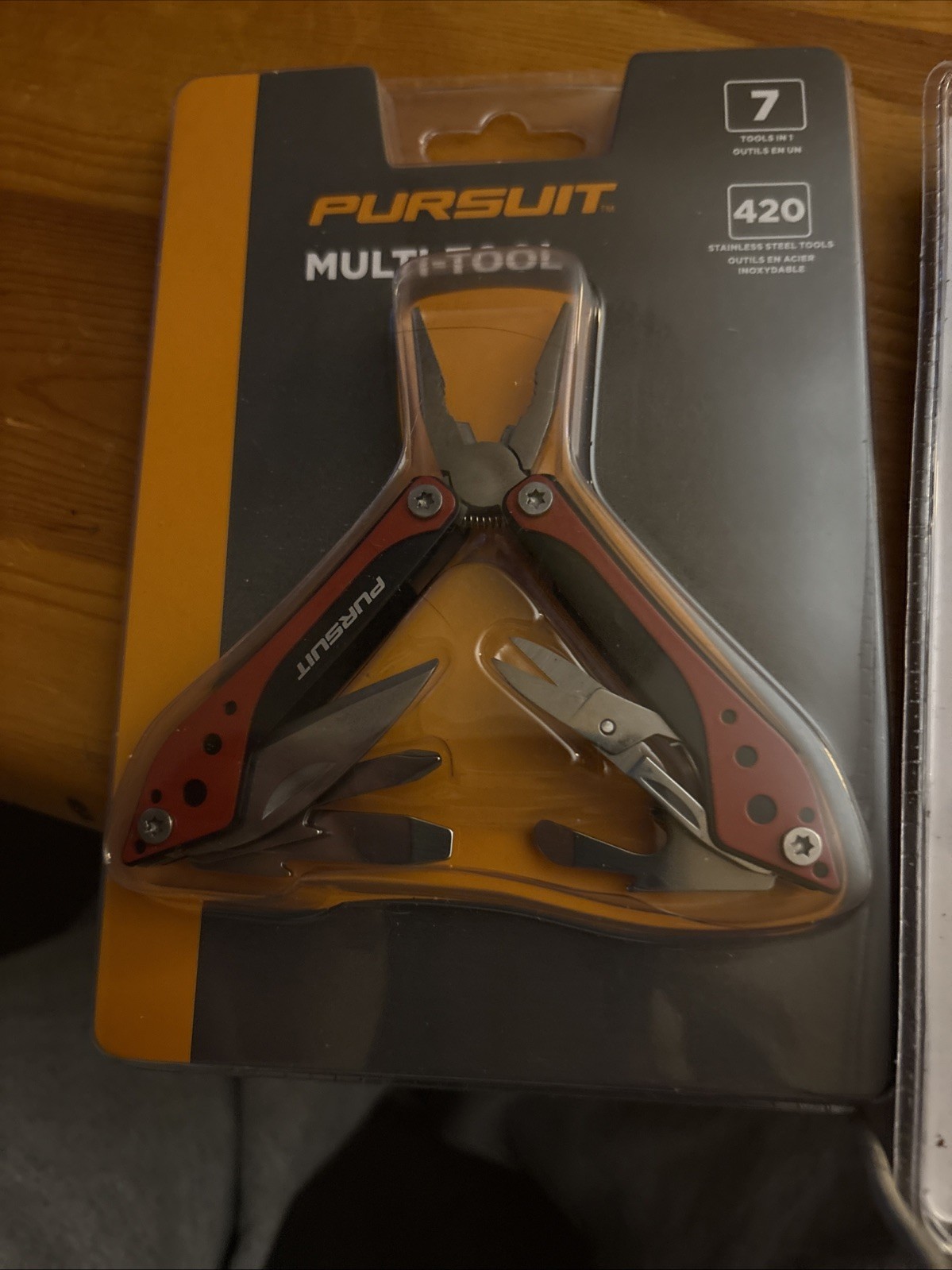 Set Of 2 PURSUIT Multi-tool RED 7-in-1 Stainless Steel Tools New Sealed
