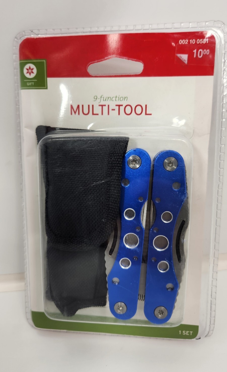 Generic 9-Function Multi-Tool With Carrying Case Packet Handy Tool ( Blue )