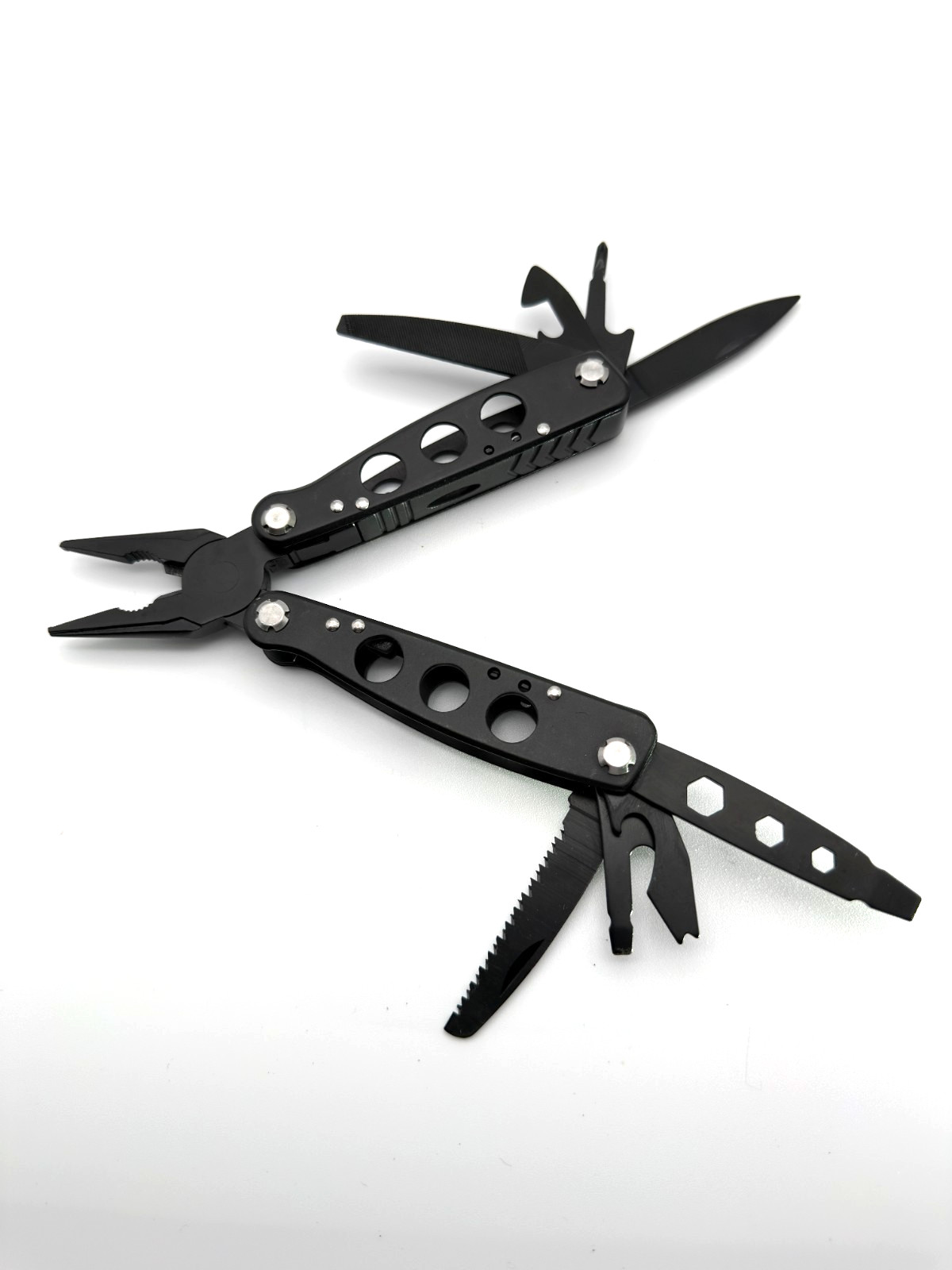 Smith & Wesson Black Multi Tool Pliers Knife Saw Screwdriver w/ Sheath EDC