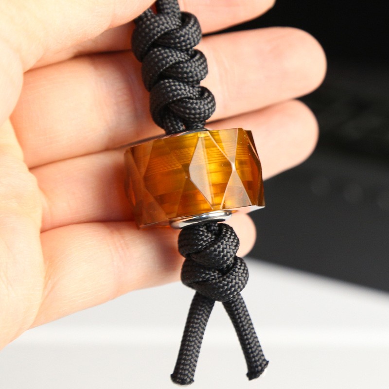 EDC Knife Lanyard Bead Titanium+ PEI Necklace Paracord Pendant Bracelet Making