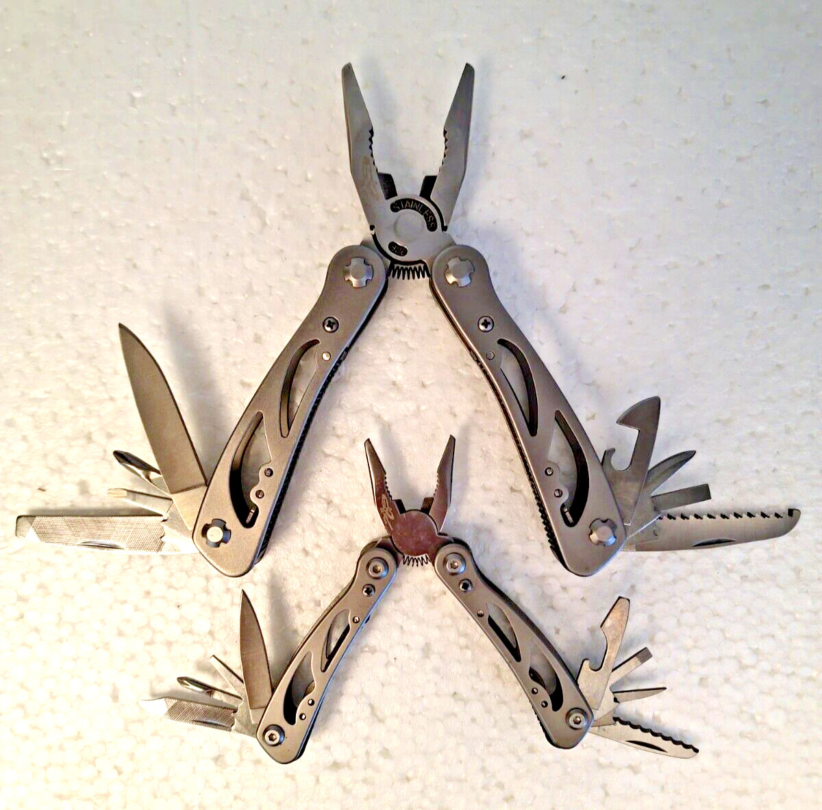 “Appalachian Trail” Stainless Multi Tool ~ Set of Two (2) ~ Large & Small