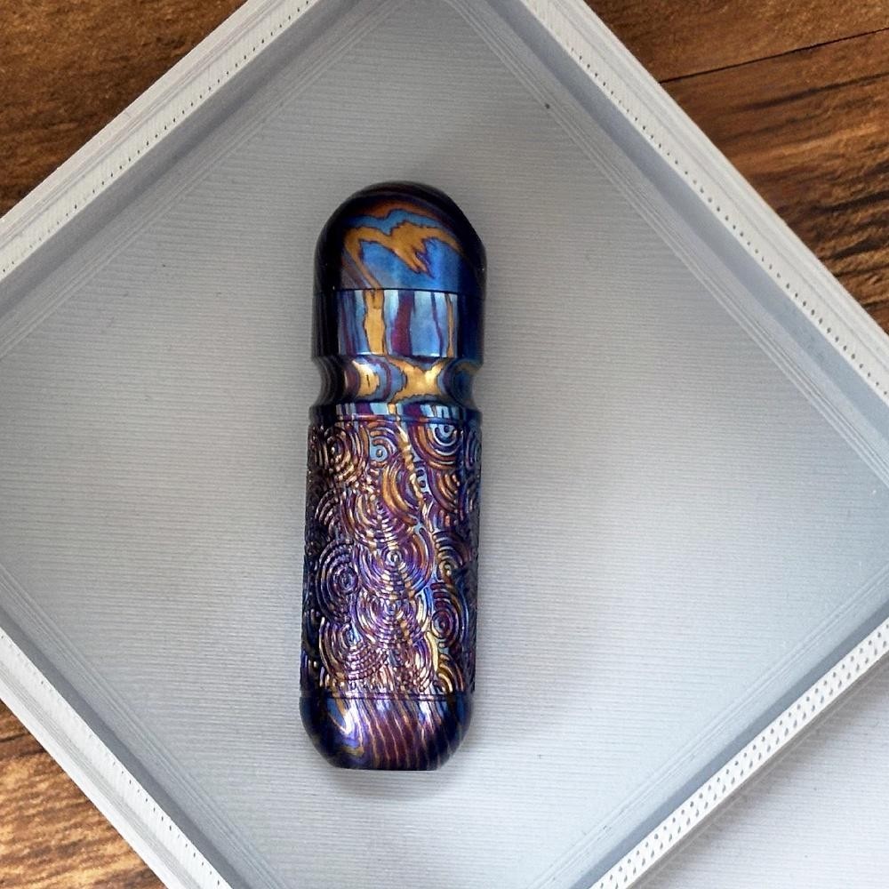 TC4 PEI Perfume Bottle Perfume Waterproof Medicine Pill Box Necklace Pendan