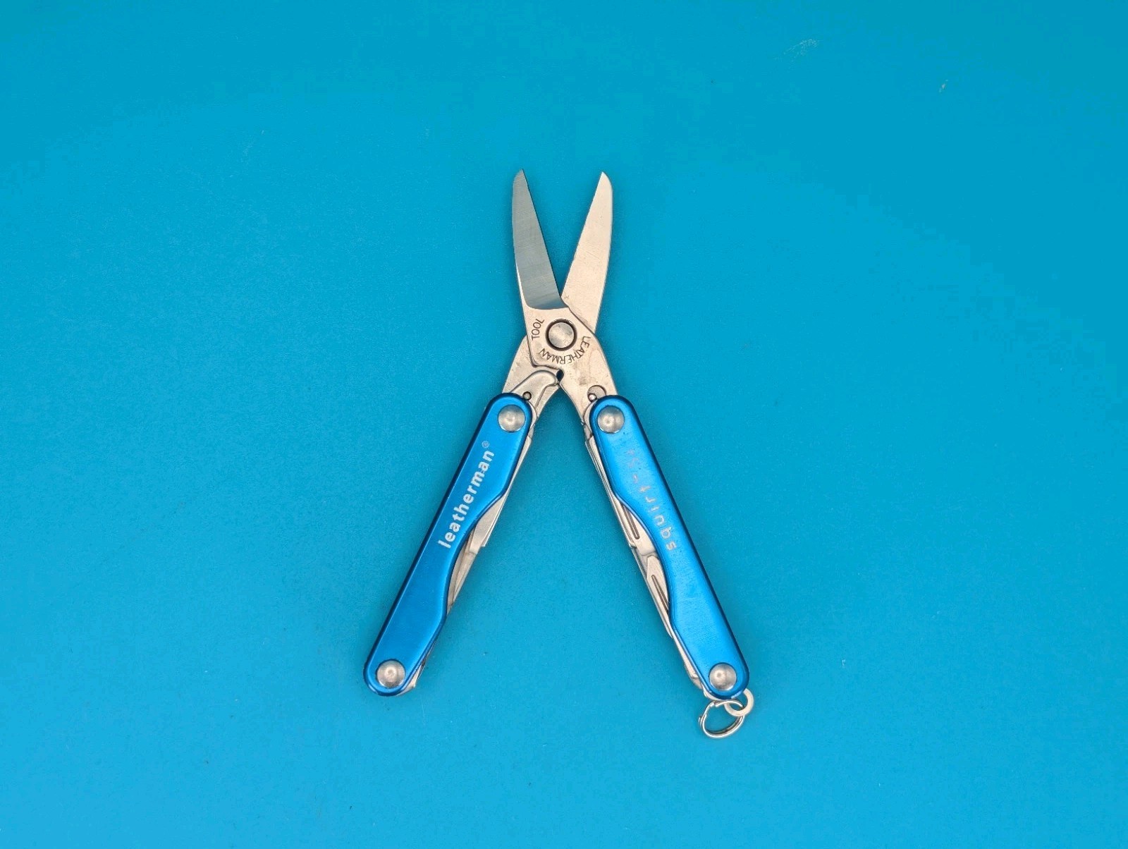 Leatherman Squirt S4 Multi-Tool, Key Ring, Retired, BLUE!