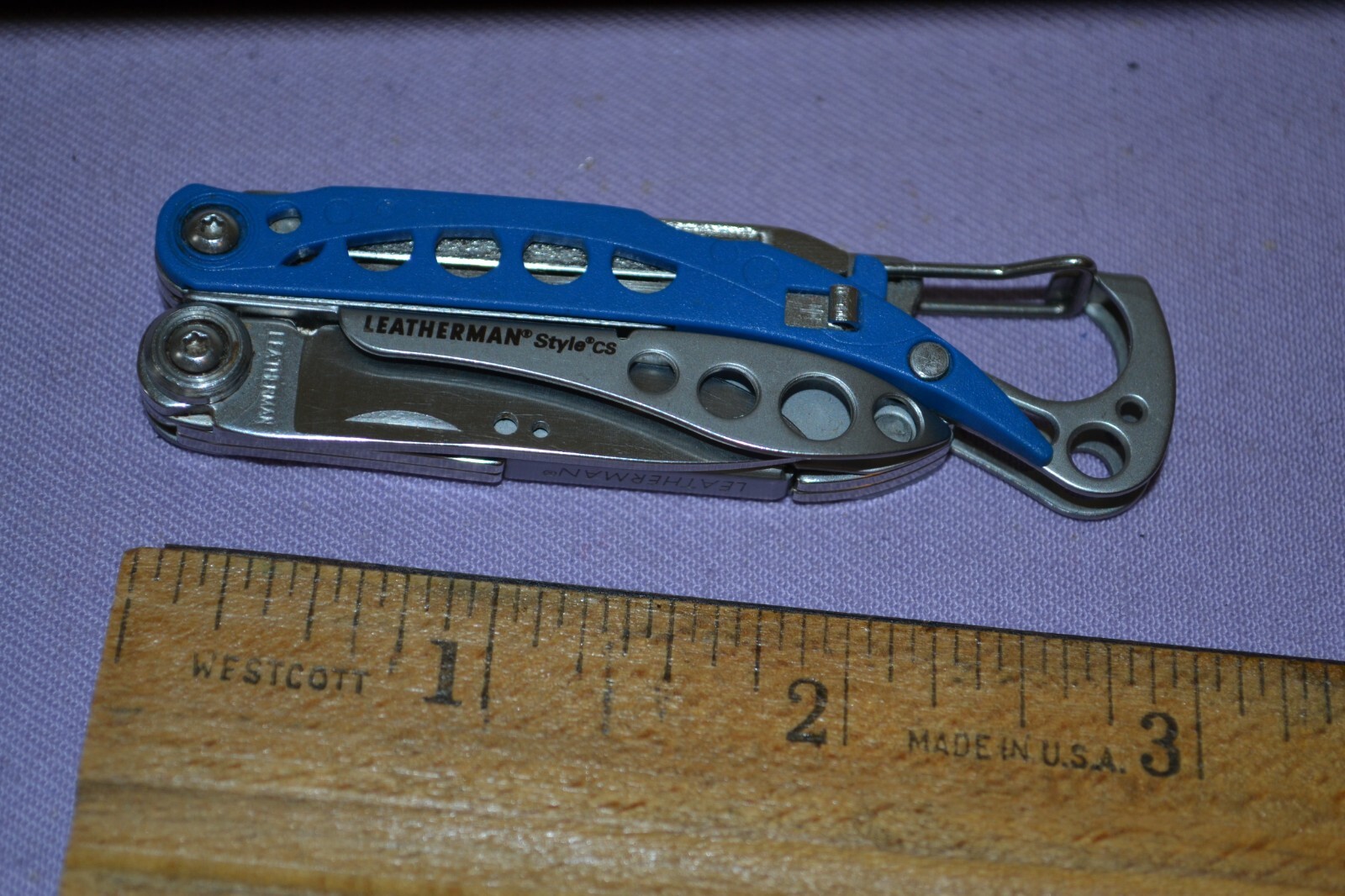 Leatherman Style CS Blue Stainless Multi-Tool Knife USA – Discontinued — Great