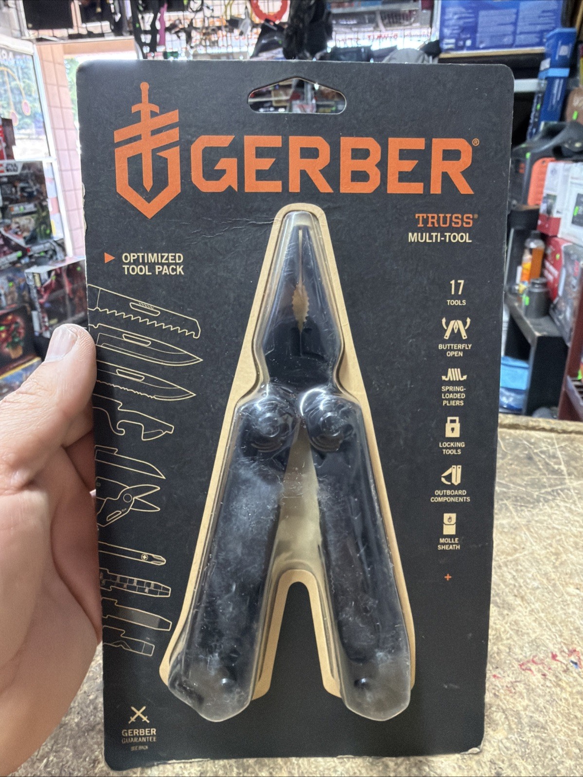 Gerber Truss Needle Nose Pliers Multi-Tool with MOLLE Sheath – Black (31-003884)