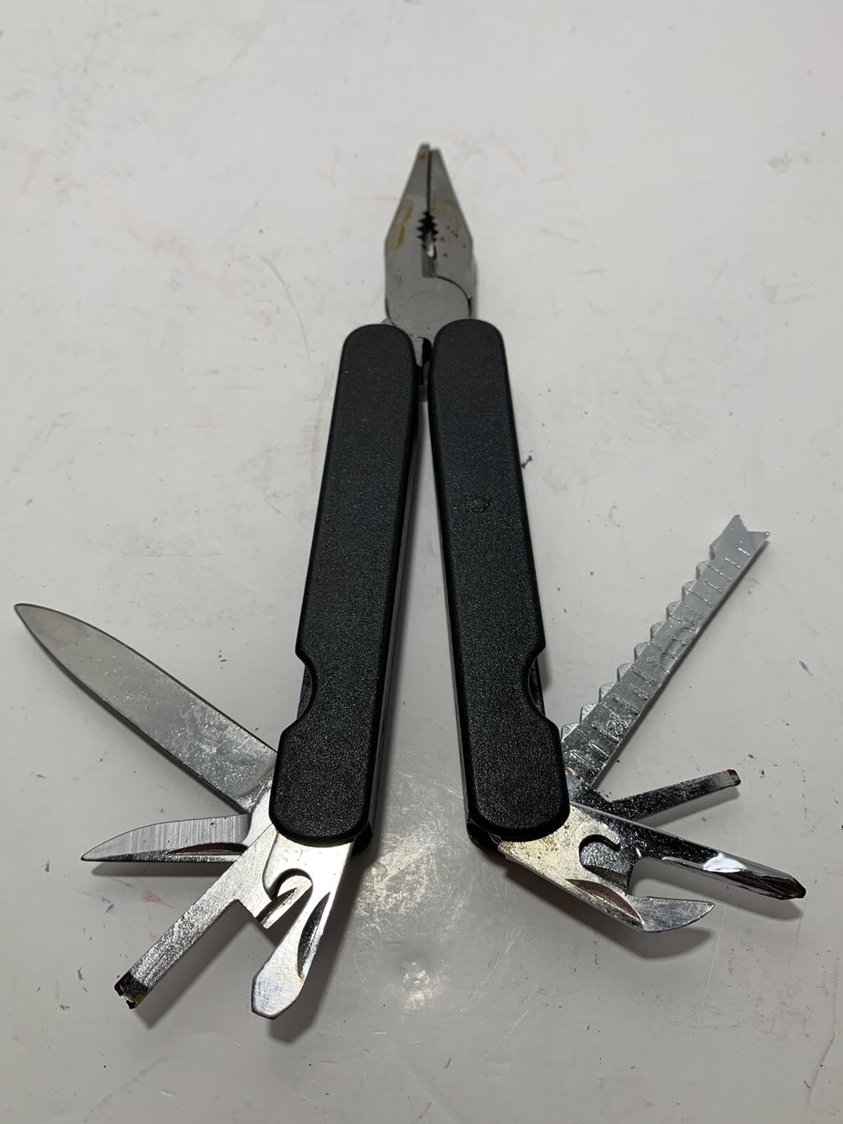 Lot of 3 Multitools Unbranded MultiPlier Plier Pocket Folding Knife 2 w/sheaths