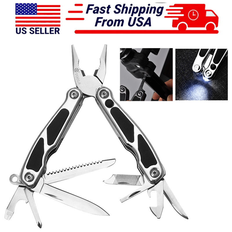US Portable Camping Tool Pliers Stainless Steel Multi Tool Pliers Gifts For Men
