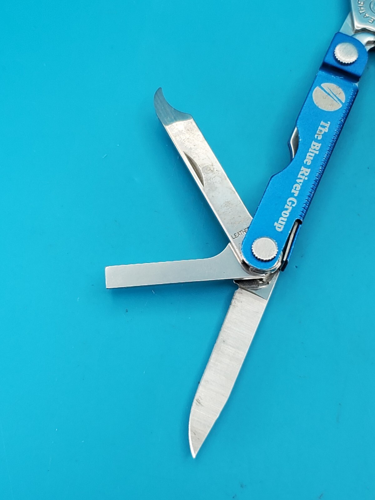 Leatherman Micra Multi-Tool, Knife, Scissors, Key Ring, Blue! BLUE RIVER GROUP