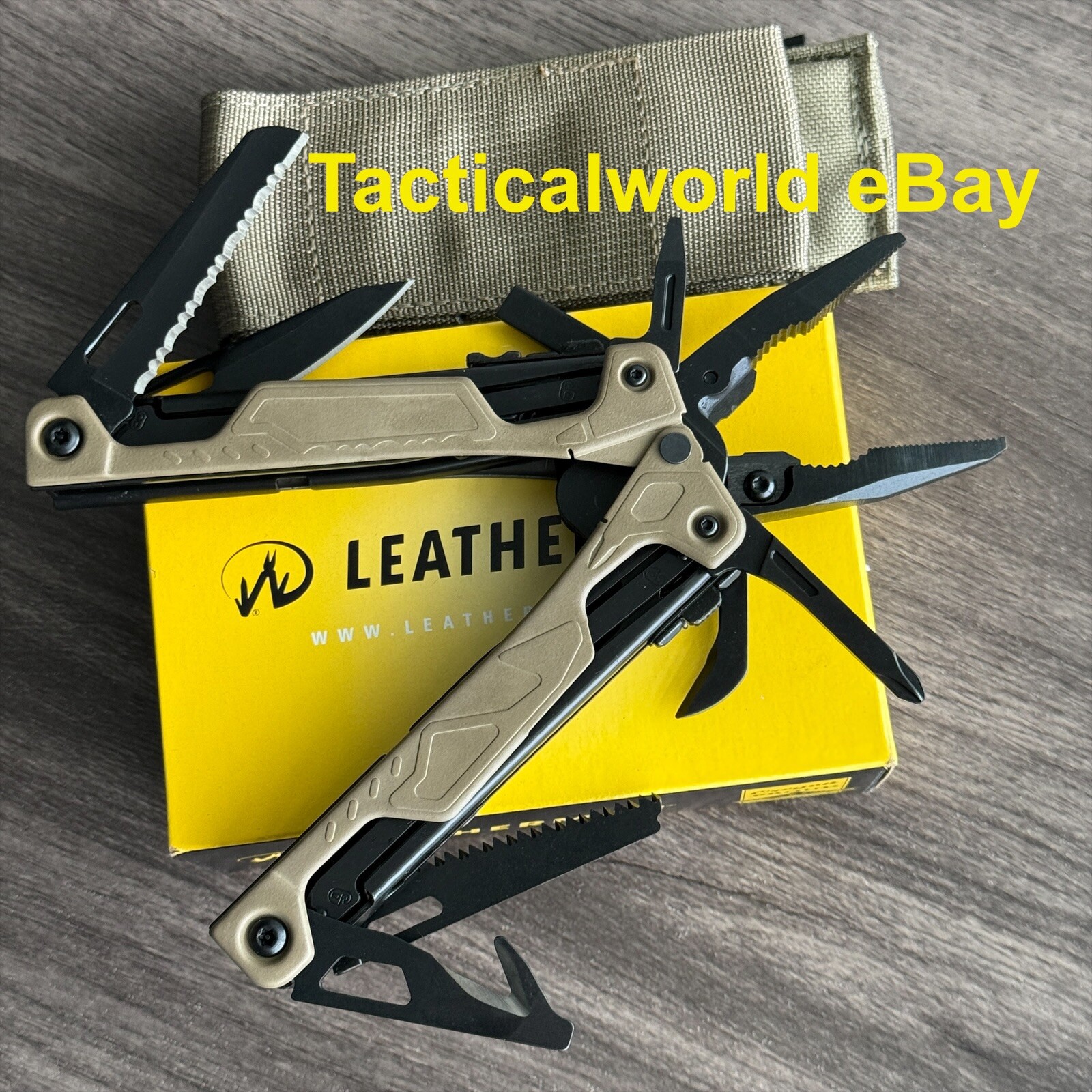 Leatherman OHT Brown/Tan USA Sheath. Superb 154CM cutters!