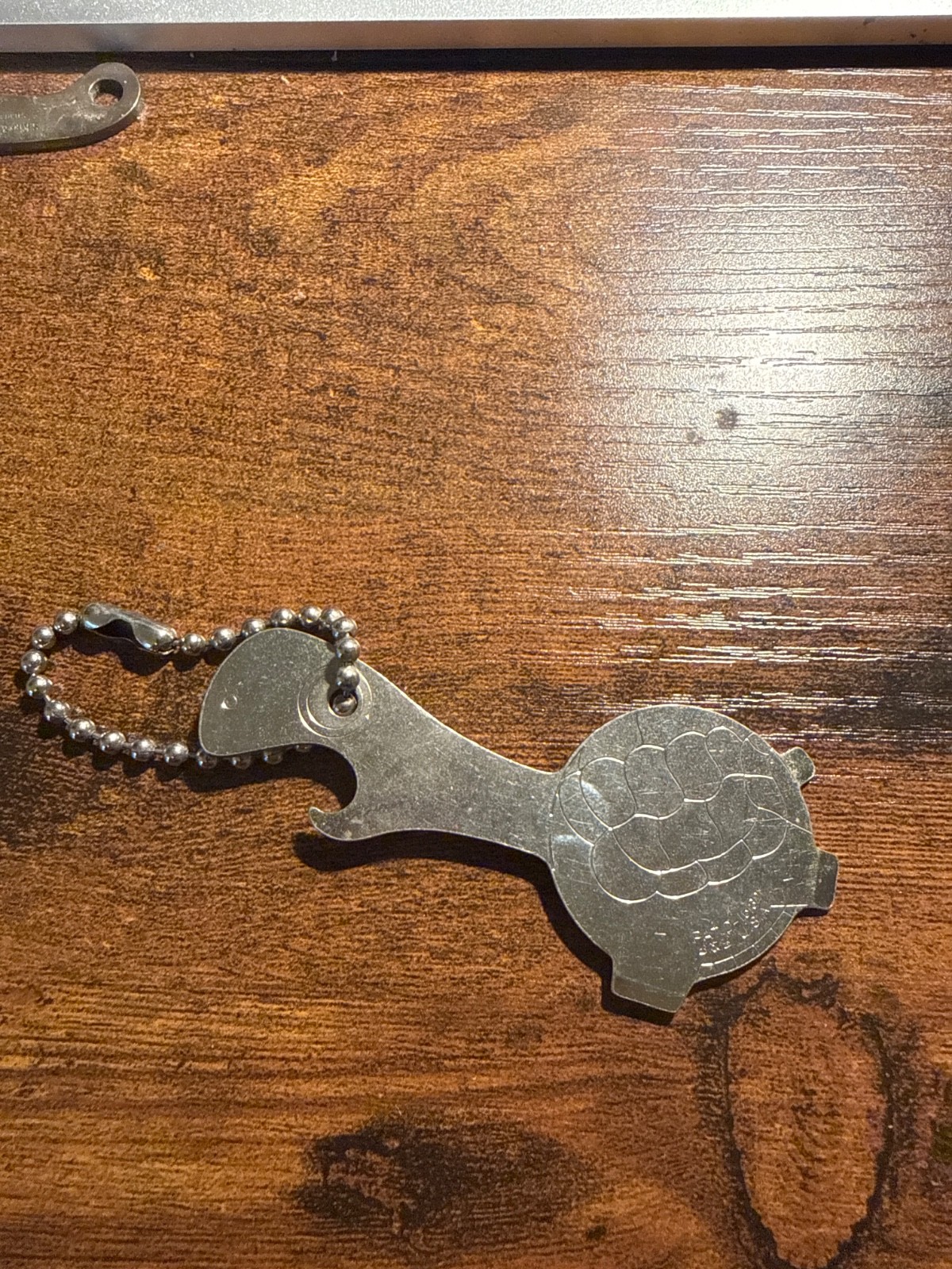 Vintage Lewtan Turtle Bottle Opener Keychain DL Weeks Real Estate Schroon Lake N