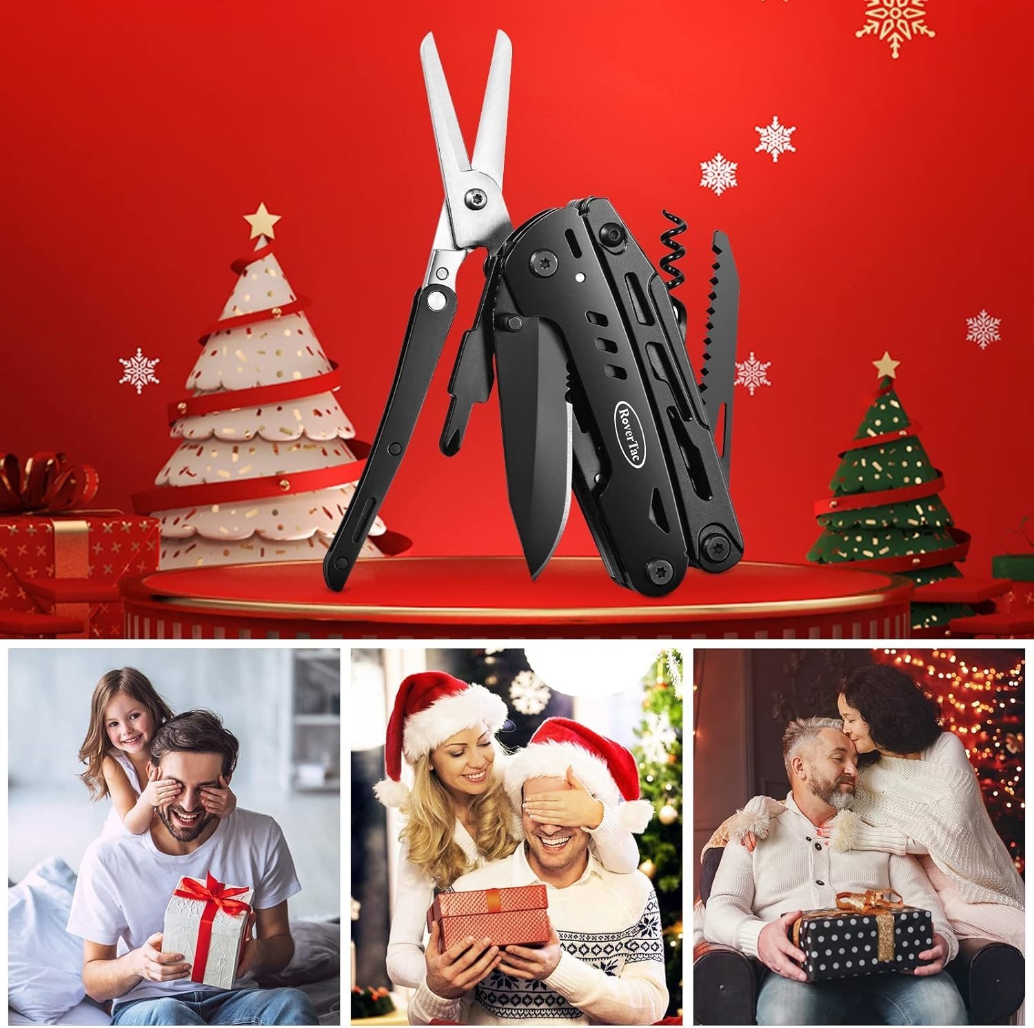 18-In-1 Multitool Pocket Knife with Pliers, Saw, Corkscrew & Detachable Scissors