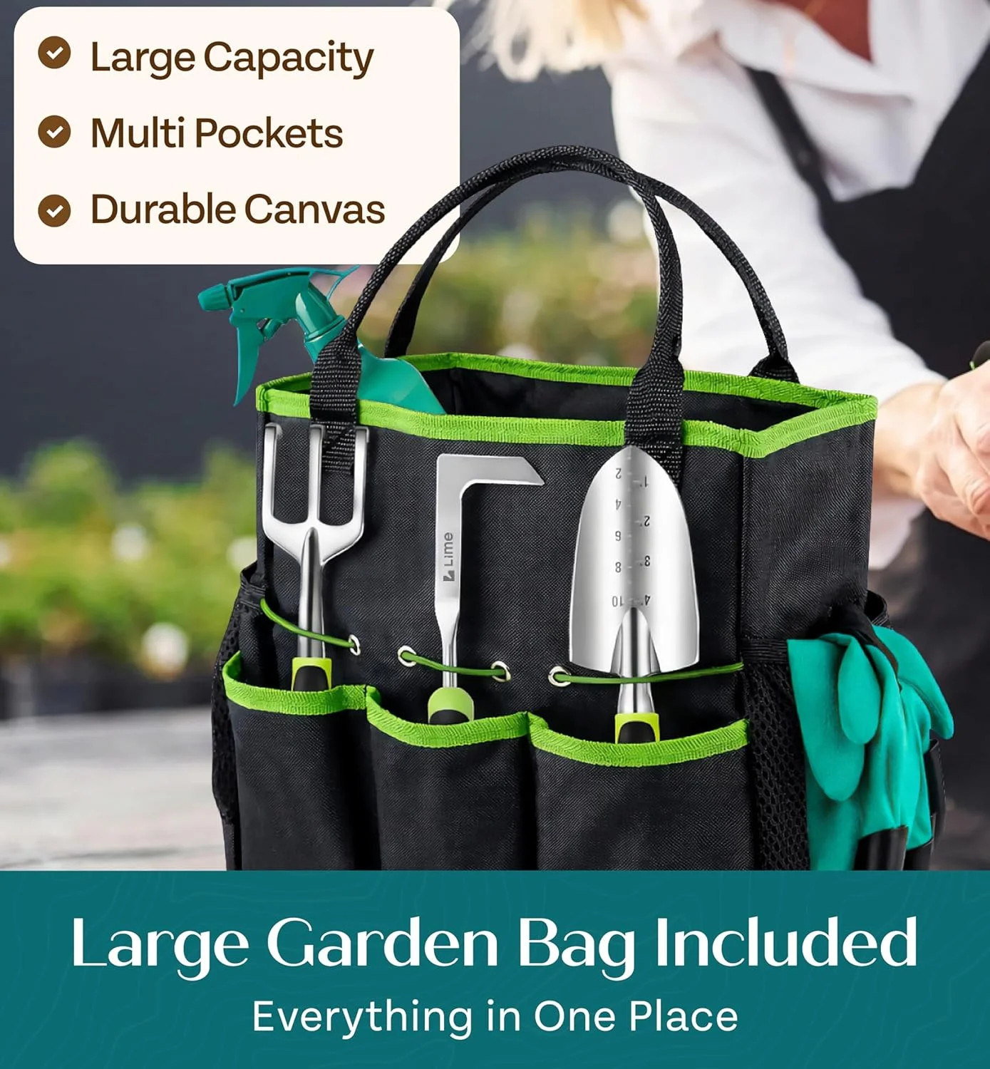 Heavy Duty Gardening Tools – Gardening Gifts for Women, Men, Mom, Dad – Durable,