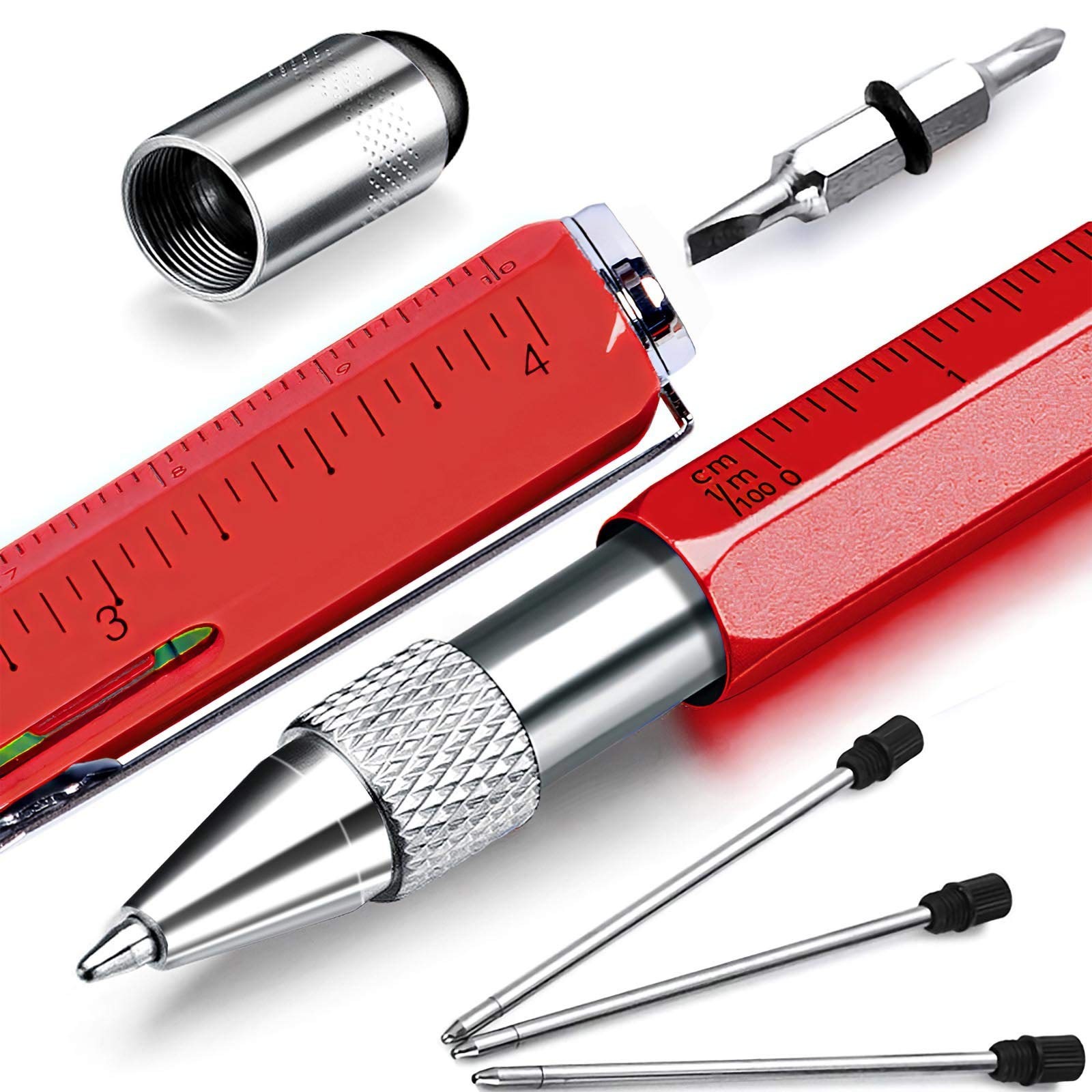 Dad Gifts for Fathers Day, Hongred 6 in 1 Multitool Pen, Stocking Stuffers fo…