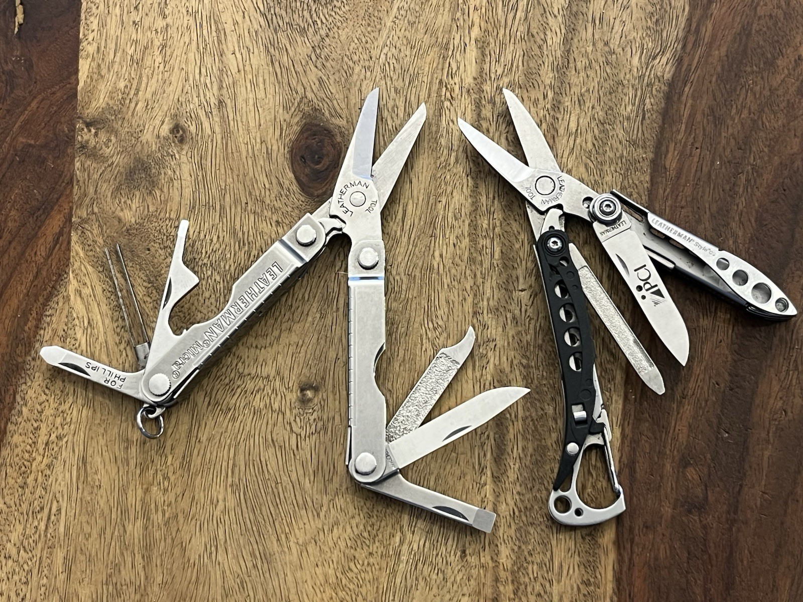 Retired Leatherman Style CS & MICRA Multi Tool Knife Excellent Cond. (Lot Of 2)