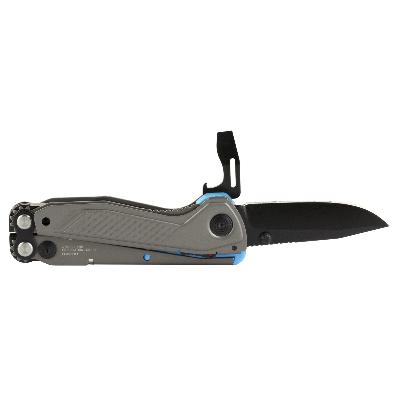 Sog Flash MT Silver & Cyan Aluminum Stainless 5.63″ Multi Tool 29550241